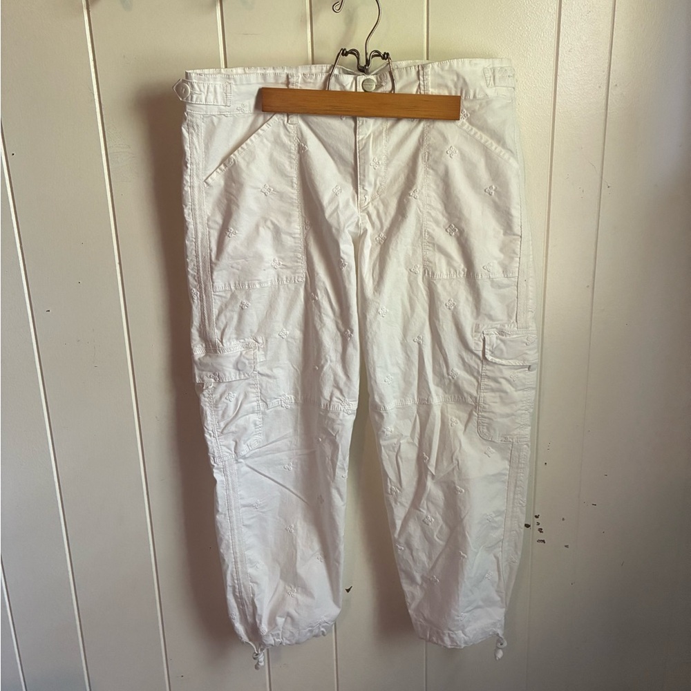 Sanctuary by Anthropologie White Embroidered Trousers